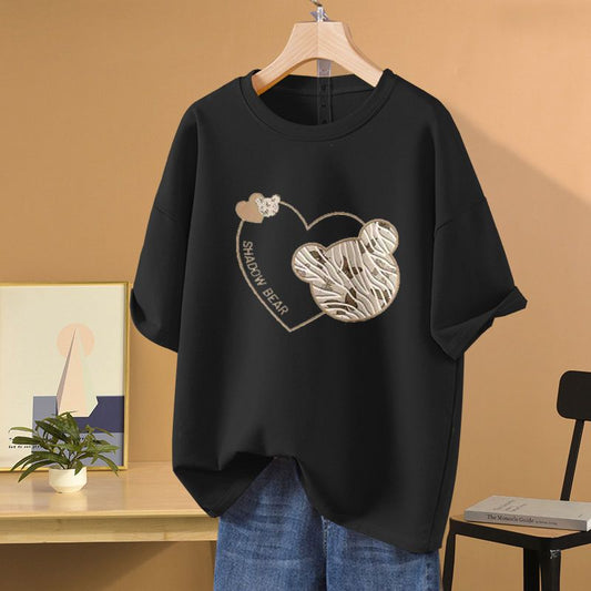 Mariane - Damen Einzigartiges Bedrucktes T-Shirt